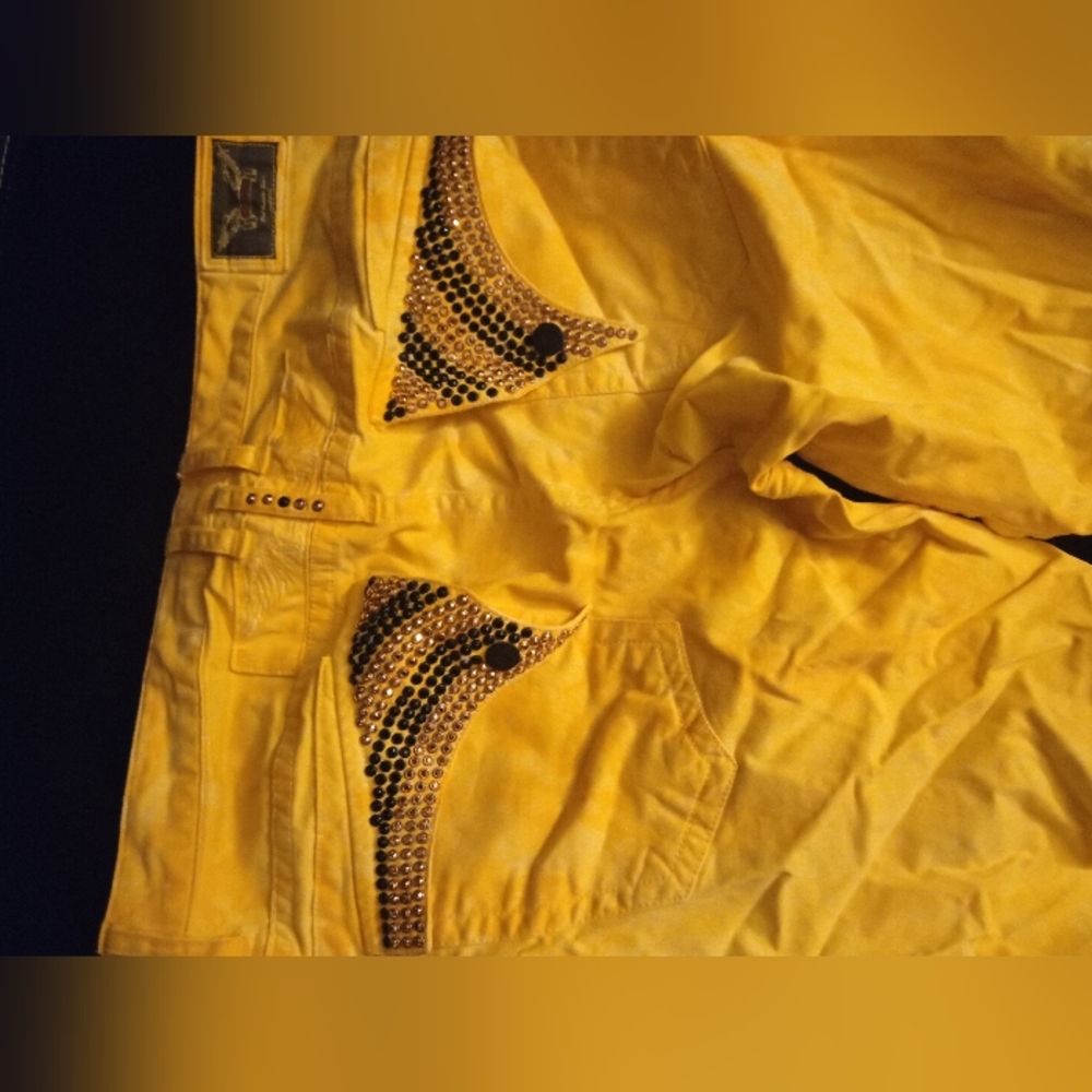 Black and Yellow Robin Jeans 40 x 32